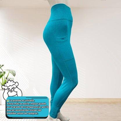 Leggings con Bolsillo Lateral Push Up