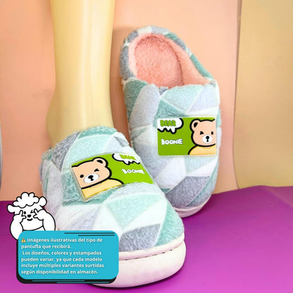 Pantuflas Unisex Suaves Cómodas Acogedoras para Hogar 1 Par Ye Store