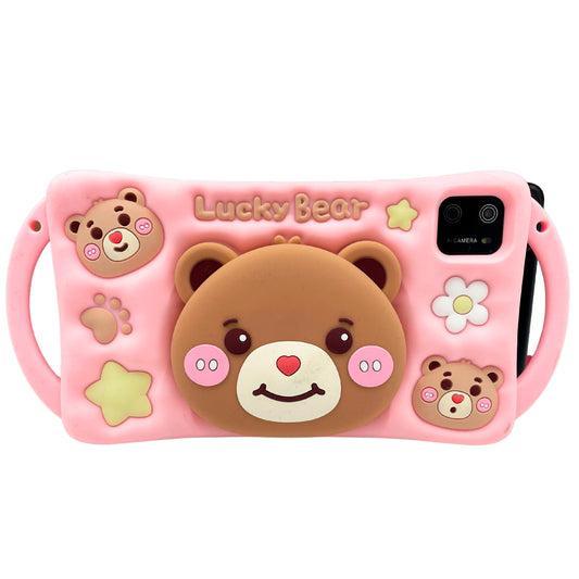 Tablet para Niños Amschel – Pantalla Táctil, WiFi y Funda con Diseño Divertido Antigolpes
