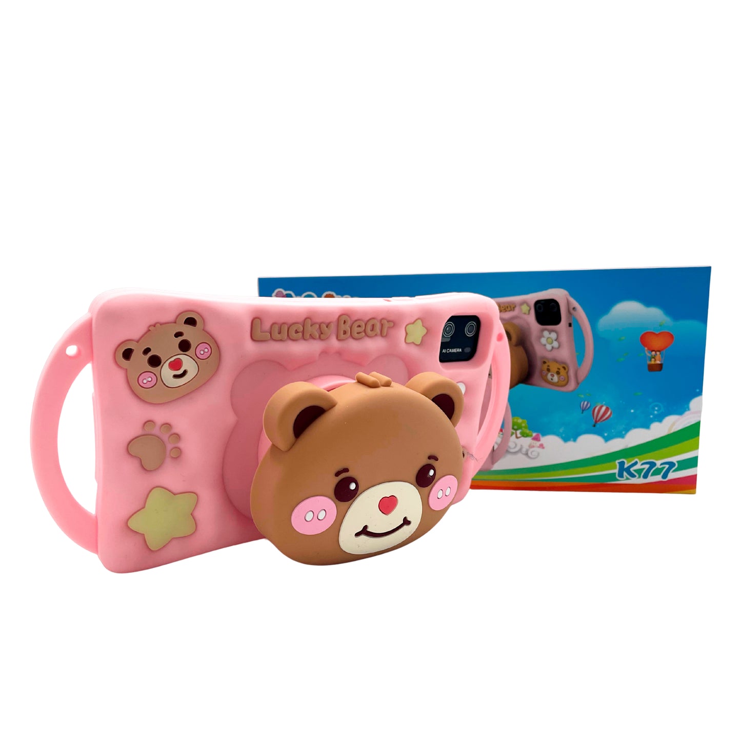 Tablet para Niños Amschel – Pantalla Táctil, WiFi y Funda con Diseño Divertido Antigolpes