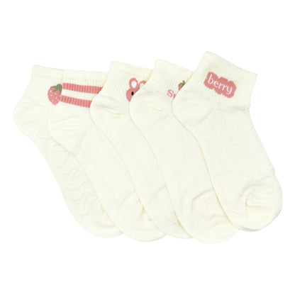Calceta Tobillera Para Dama Paquete 10 Pares Cómodos Algodón Lindos Suaves Estampado Ye Store