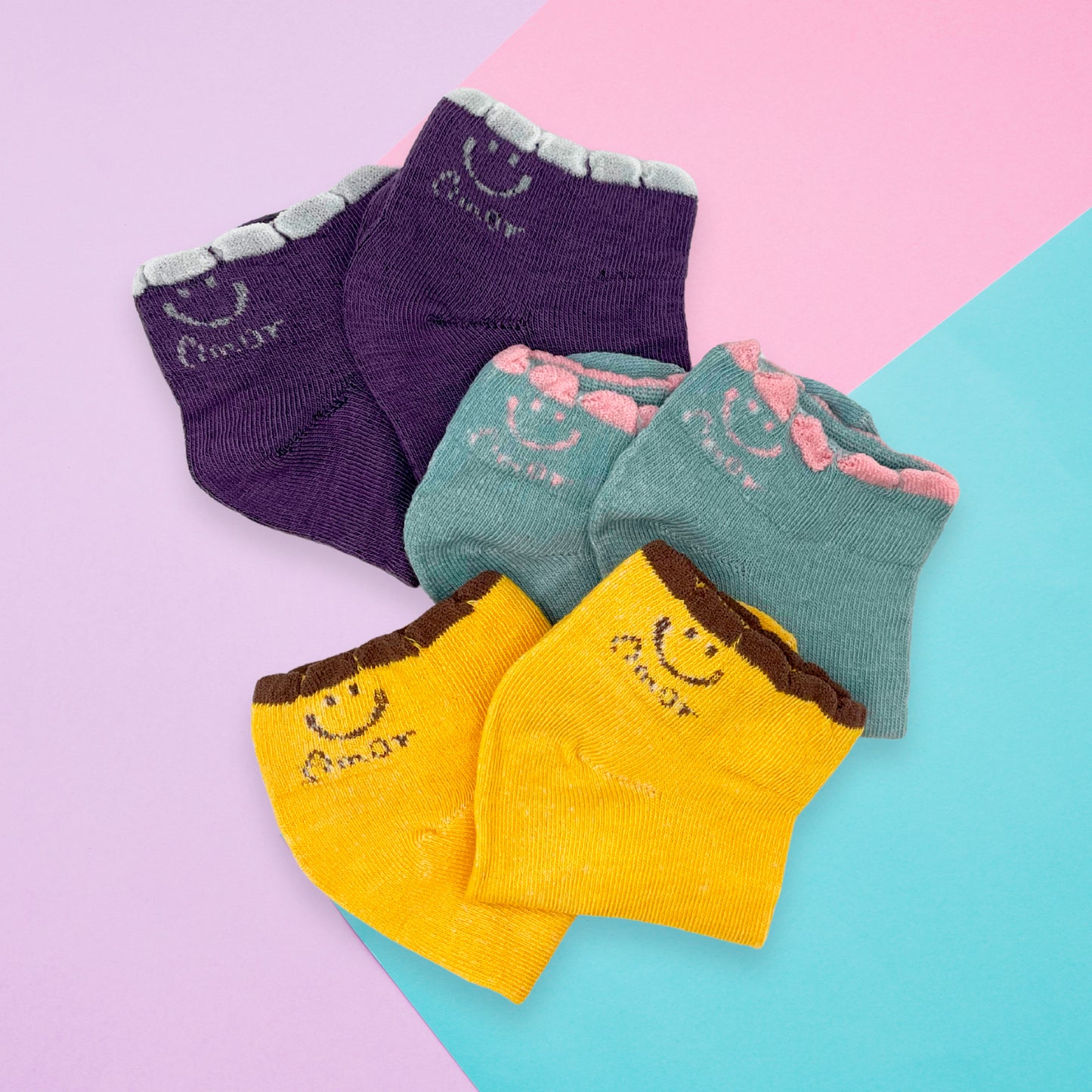 Calceta Tobillera Para Dama Paquete 10 Pares Cómodos Algodón Lindos Suaves Estampado Ye Store