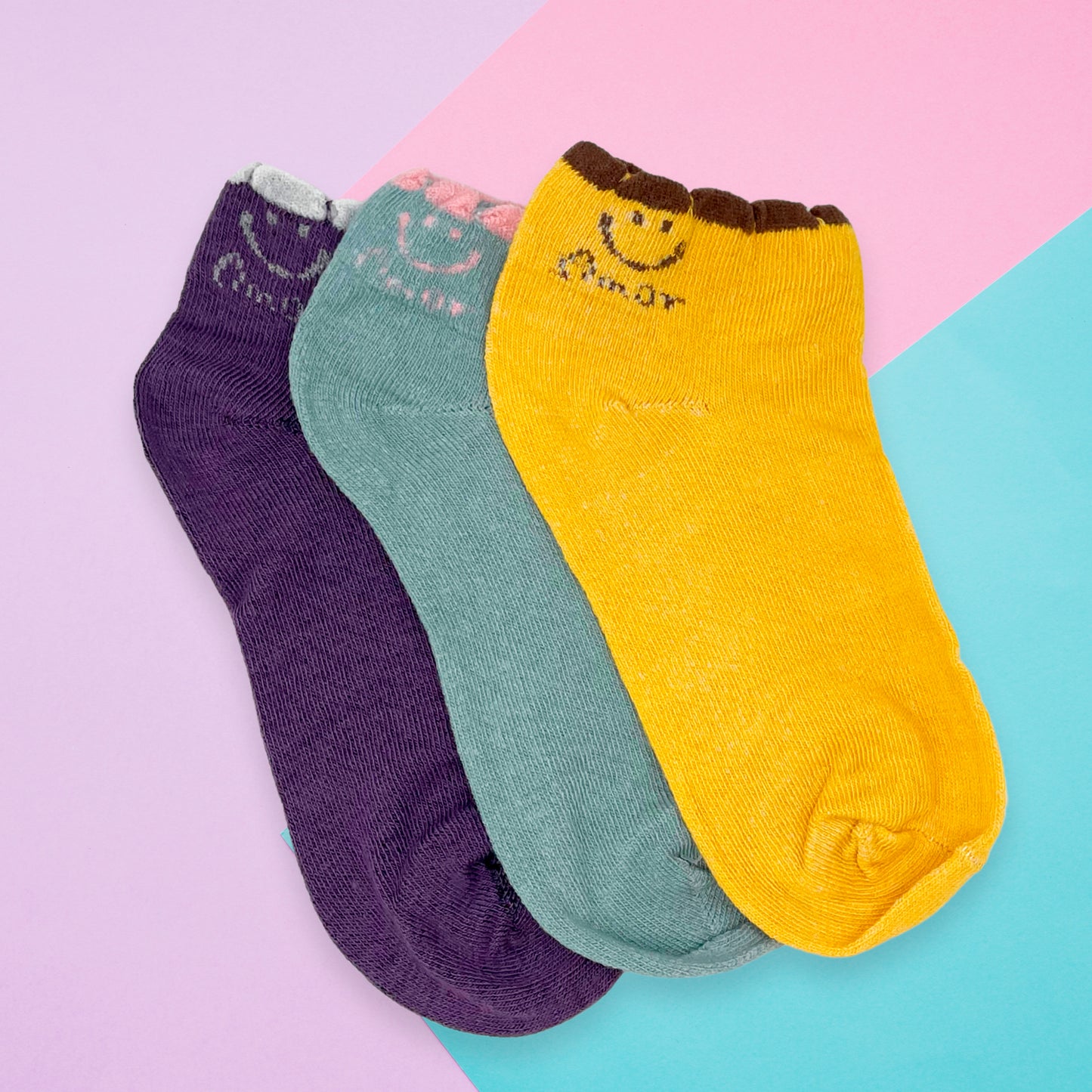 Calceta Tobillera Para Dama Paquete 10 Pares Cómodos Algodón Lindos Suaves Estampado Ye Store