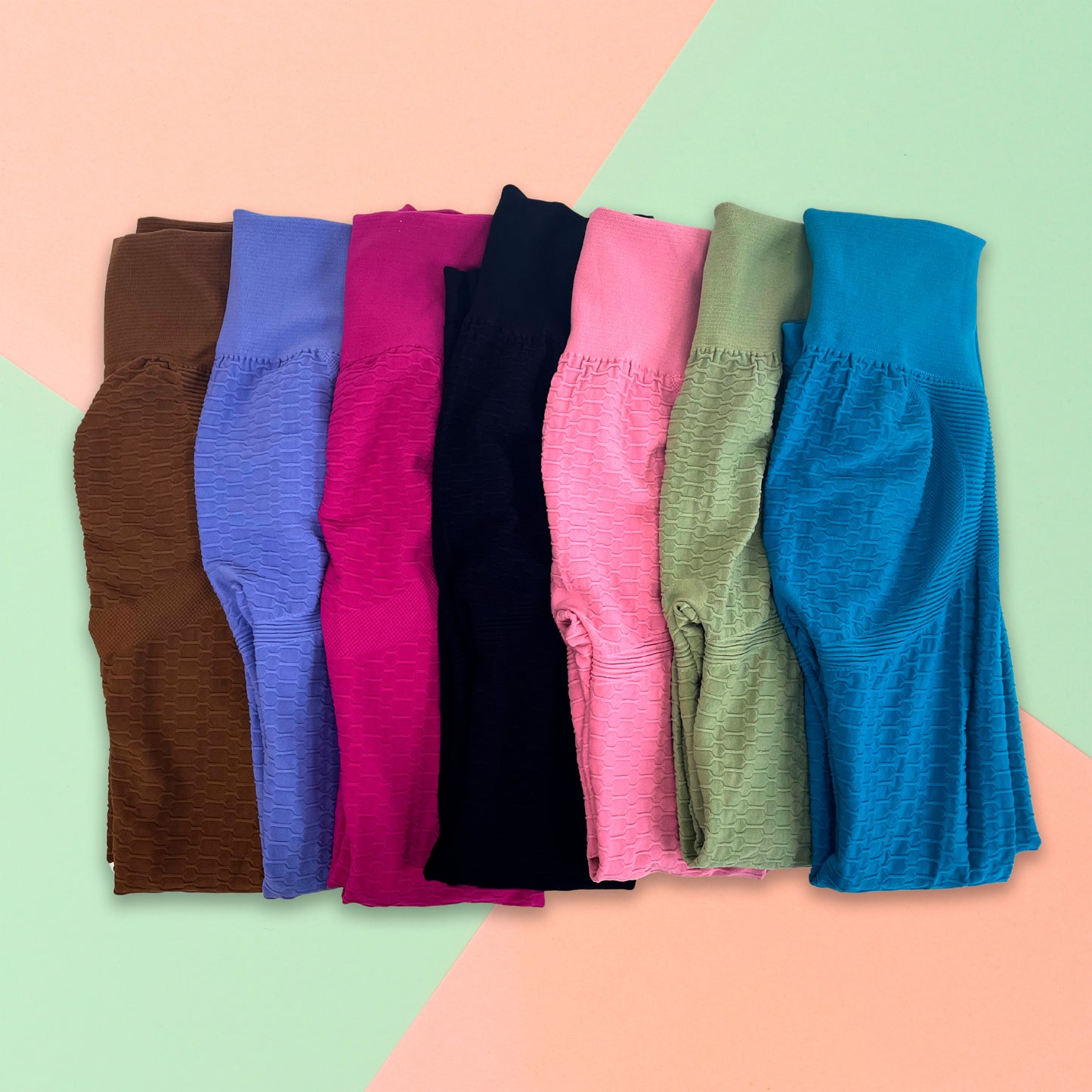 Legging para Dama 1 Pieza con Textura Push Up en Varias Colores para Mujer Cómodo y Estiloso Ajuste Favorecedor Ye Store